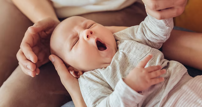 Child receiving pediatric care