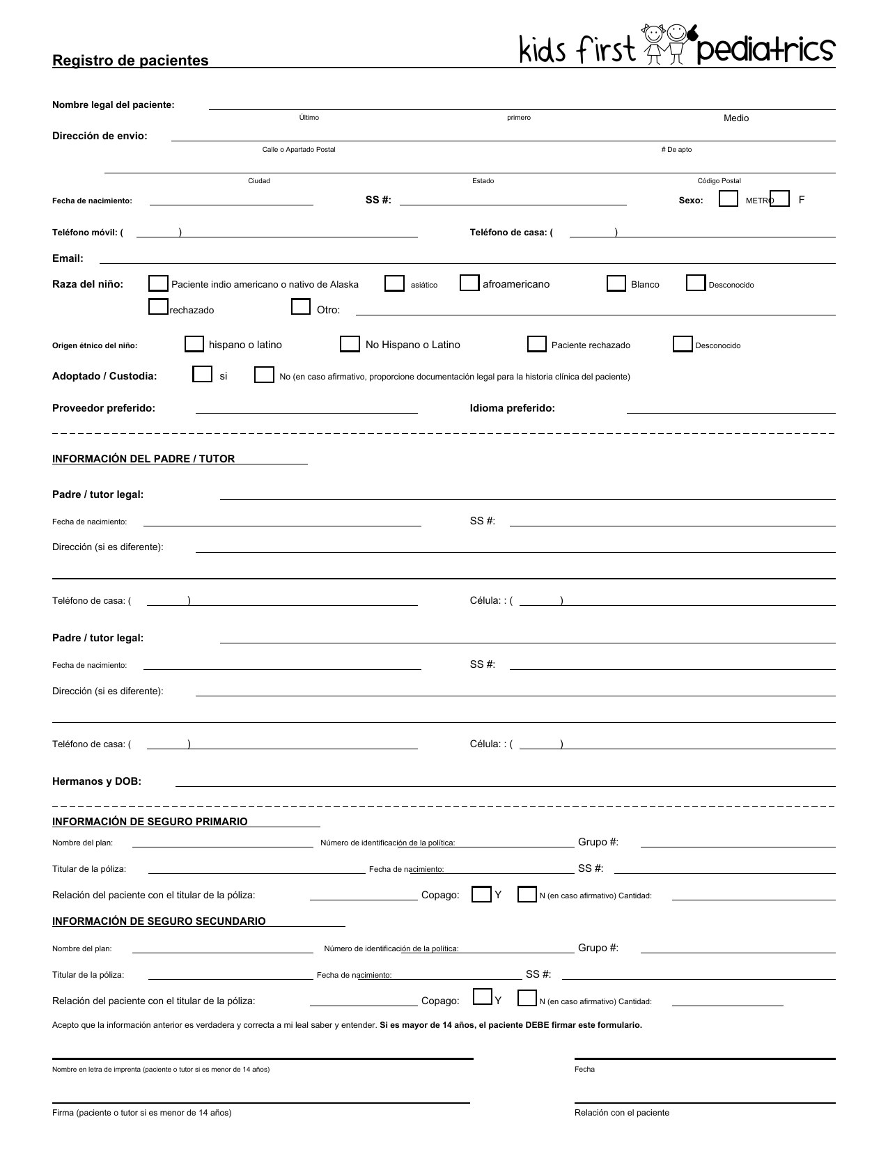 Registration form preview
